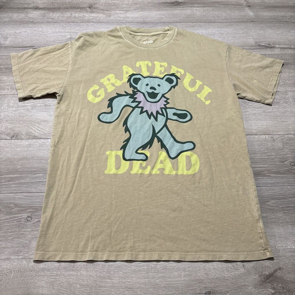 AE BAND TEE American Eagle Grateful Dead Bear SS Crew Neck T Shirt Oversized XS